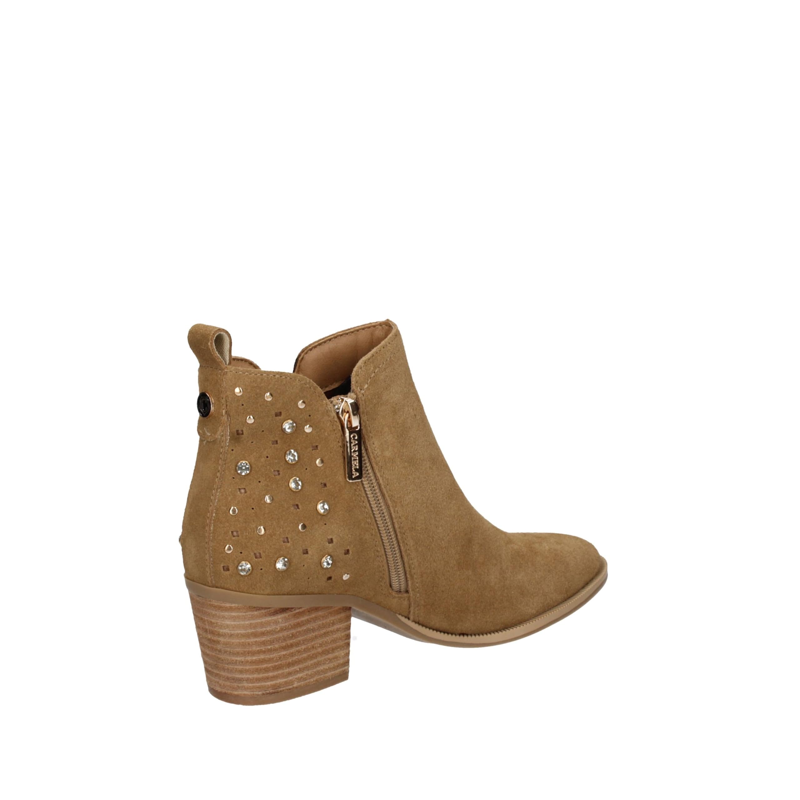 Carmela - Botas Camperas Mujer Camel - Calzado Cómodo y Versátil - Moda casual - Modelo 16315102 (Talla 36)