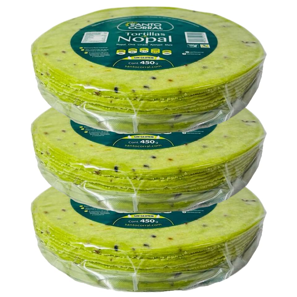 Tortillas bajas en carbohidratos cactus santo corral sin gluten aptas