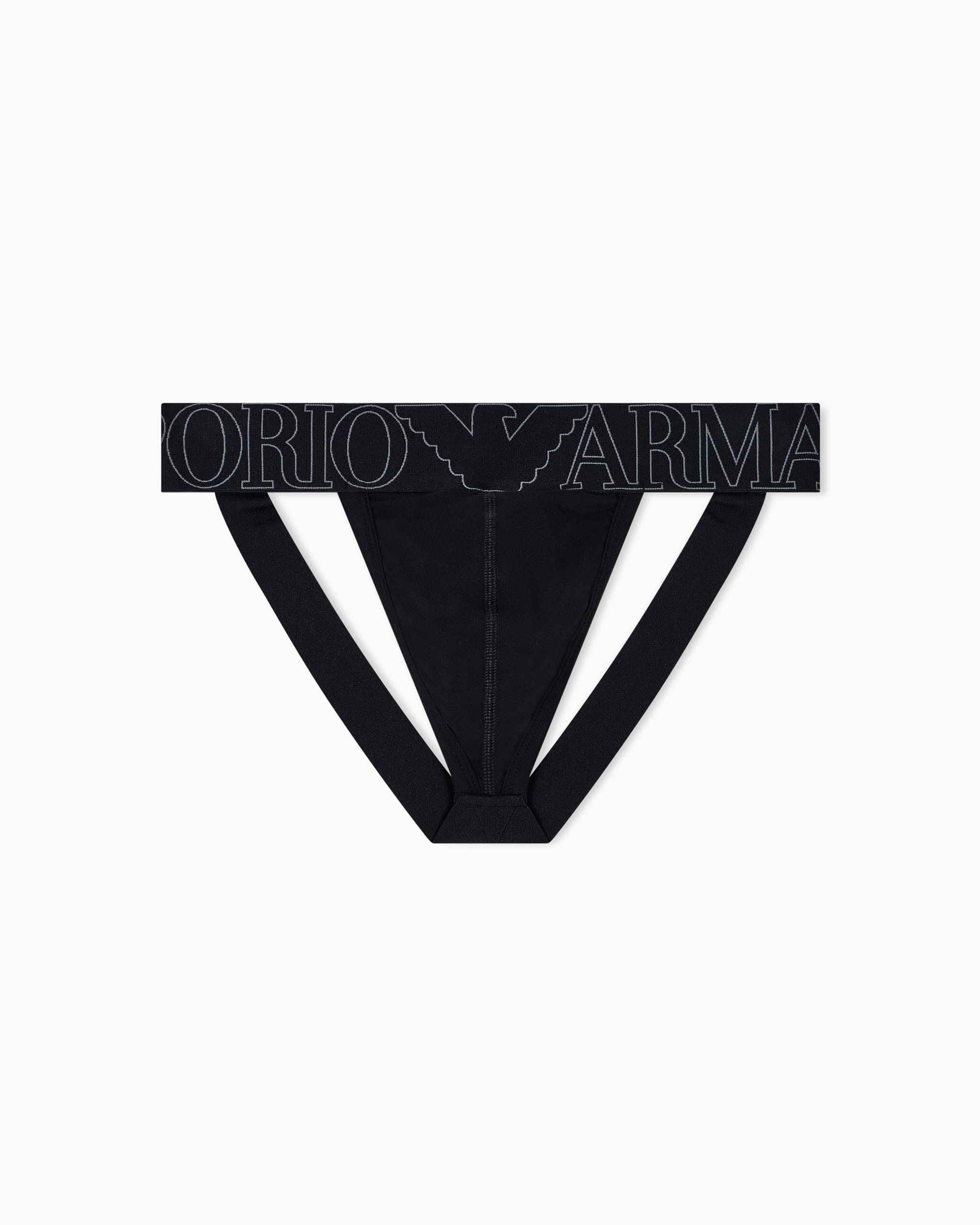Emporio Armani Megalogo Thong Panties für Herren, Schwarz, S