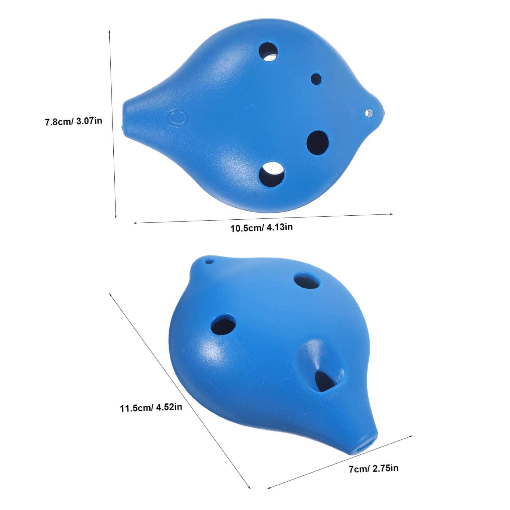 GALPADA 2pcs Ocarina Portable Musical Instrument for Beginners Lightweight Easy to Play for Students Includes Mouth Designs