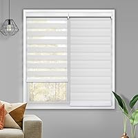 Vista 3 de CHICOLOGY Persianas de cebra personalizadas, persianas de cebra para ventanas, persianas de cebra para ventanas, persianas de cebra sin cables