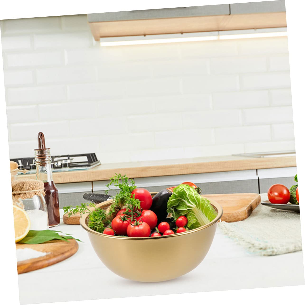 Colador de Arroz de Acero Inoxidable, 2 Piezas, Cesta Escurridora