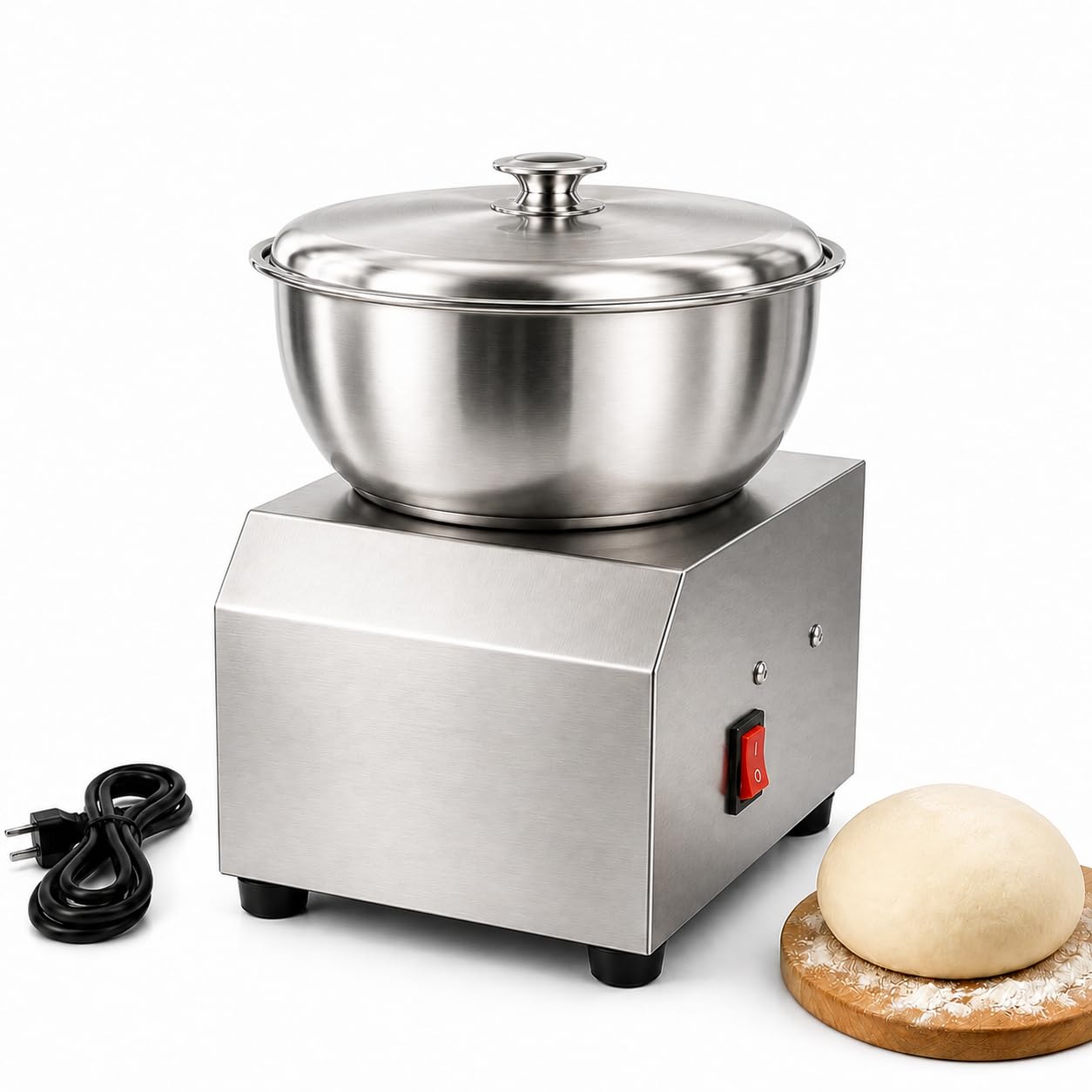 Impastatrice Commerciale 8 kg 1800W Acciaio Inox Pizza 3KG