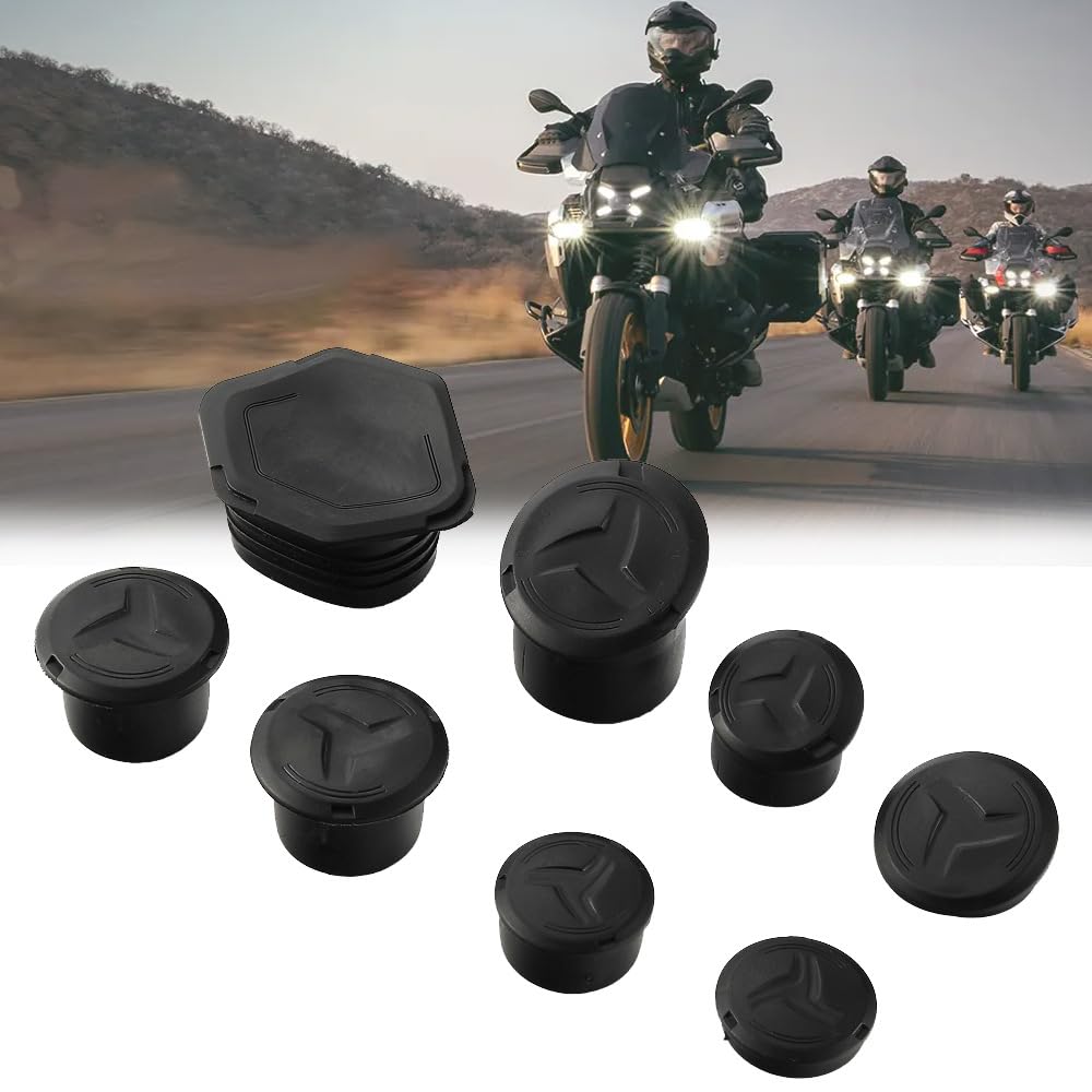 Bouchons pour trous dans le cadre de moto, jeu de bouchons d'extrémité de cadre pour BMW R1300GS R1300 R 1300 GS Adventure R 1300GS 2023 - Accessoires décoratifs