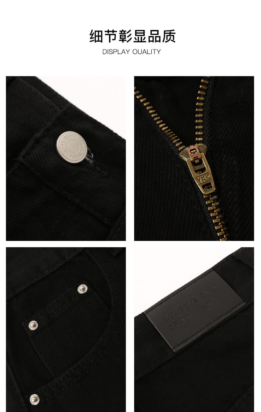 OZEO Gonne da Donna,Gonna Midi Classica da Donna Nera A Vita Alta con Spacco Frontale Gonna di Jeans con Tasca con Zip Sottile Linea Ad A Gonne Lunghe Casual per Ragazze Primavera Autunno,S
