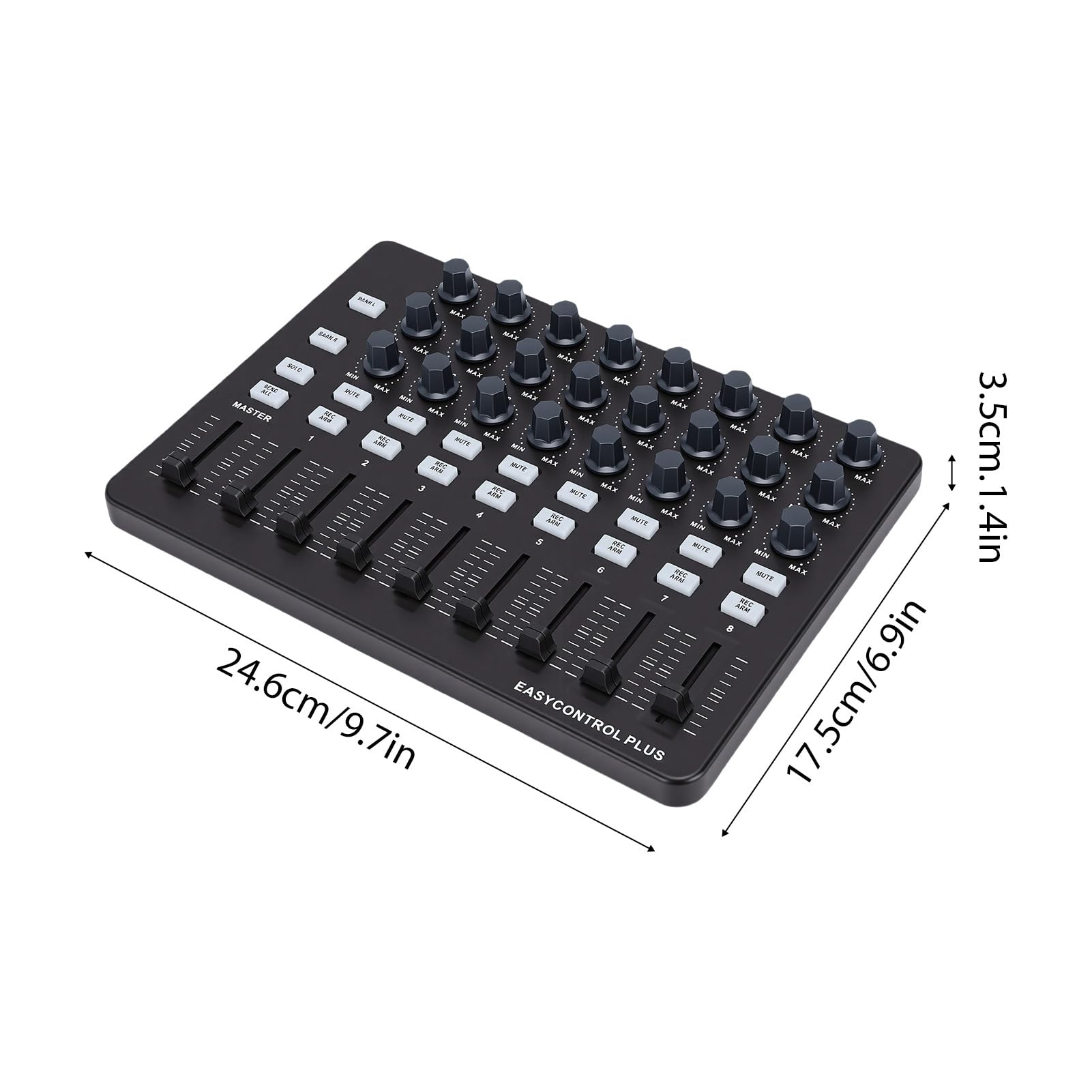 Controller Tastiera MIDI, 24 Manopole Assegnabili 9 Fader 18 Pulsanti Programmabili con Sincronizzazione con un Tocco per Studio di Registrazione di Produzione Musicale