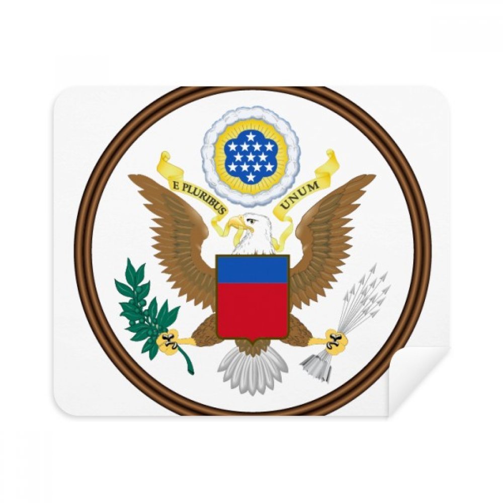 United States National Emblem Cleaning Cloth Screen Cleaner 2pcs Suede Fabric
