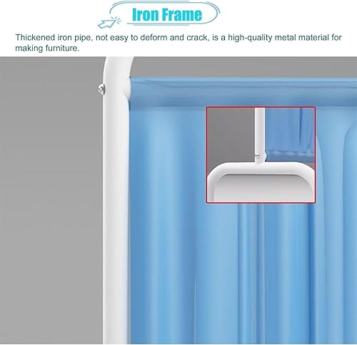 Miniatura 3 de Divisor de habitación móvil de privacidad médica, divisor de habitación plegable de 6 pies de alto, valla temporal, pantallas protectoras divisoras
