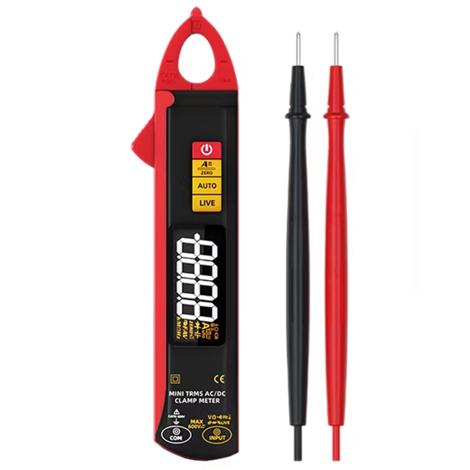 Kaccde Compacted Intelligent Auto Ranging Clamps Multimeter For Electricians With 100A Current Testing And None Design Conditioning Direct Current Grip Meter
