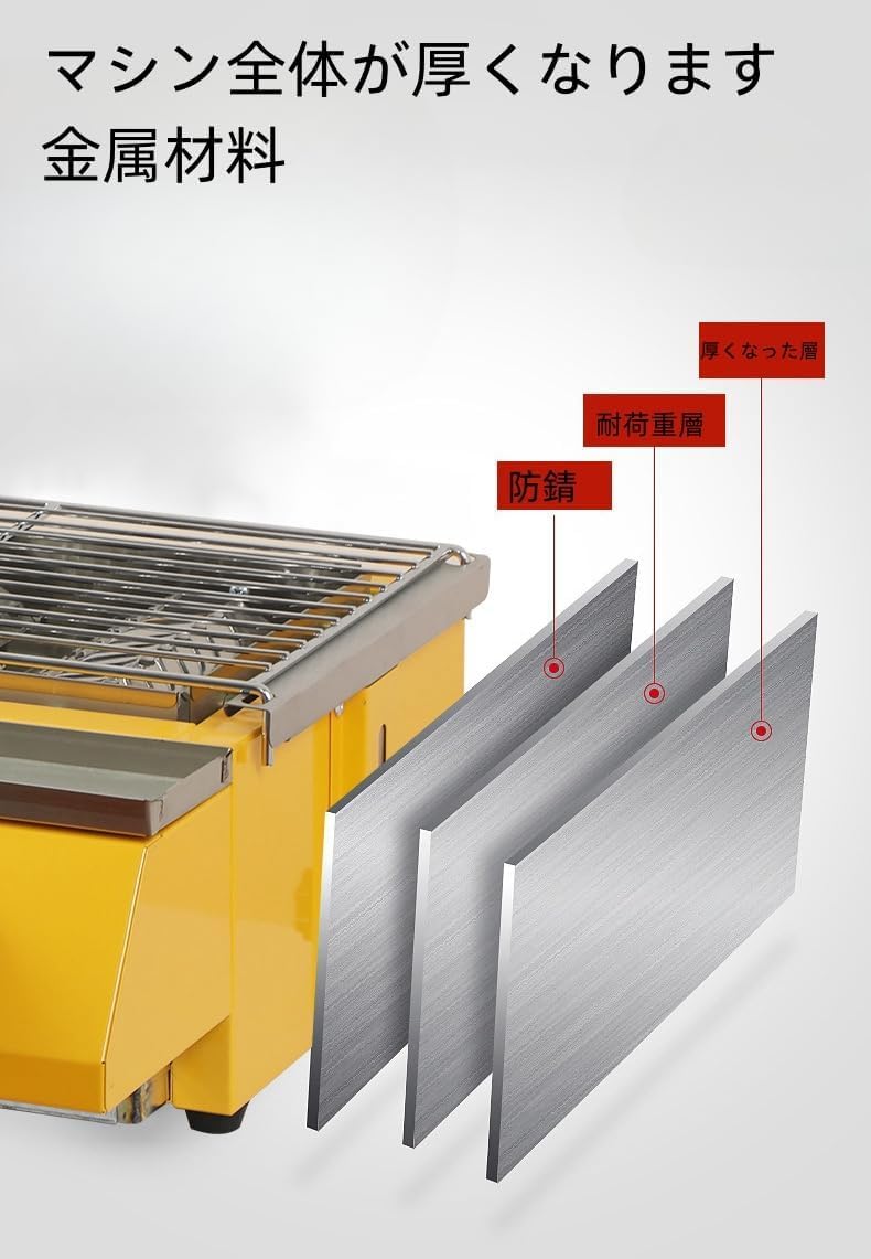 特注3辺フチ付き　グリラー　台付き　実演販売　業務用　未使用　グリドル　厨房什器 特注3辺フチ付き グリラー 台付き 実演販売 業務用 未使用 グリドル