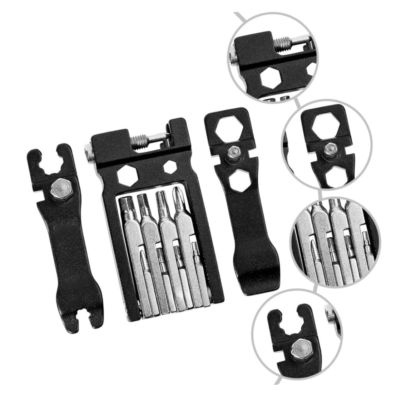 Toddmomy 2pezzi Strumento Multifunzionale Per Riparazioni Biciclette Kit Portatile Chiave e Cacciavite Carbonioso Facile Trasportare e Utilizzare