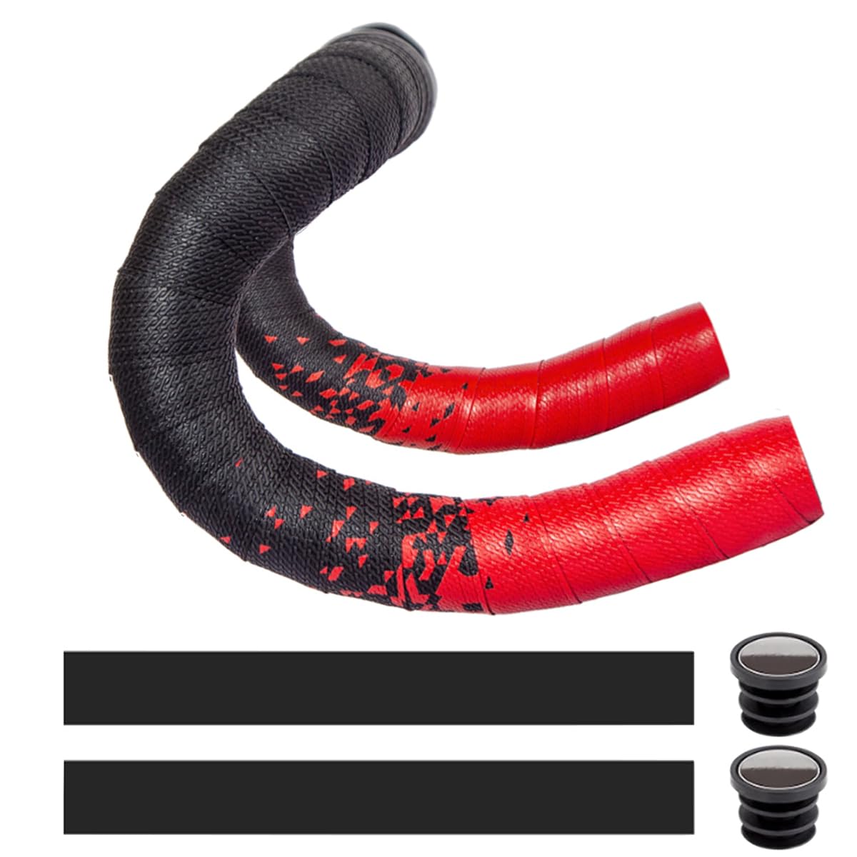 Cycling Fietsstuurband, Cycling fiets,2 stuks, zwart, fietsstuurband