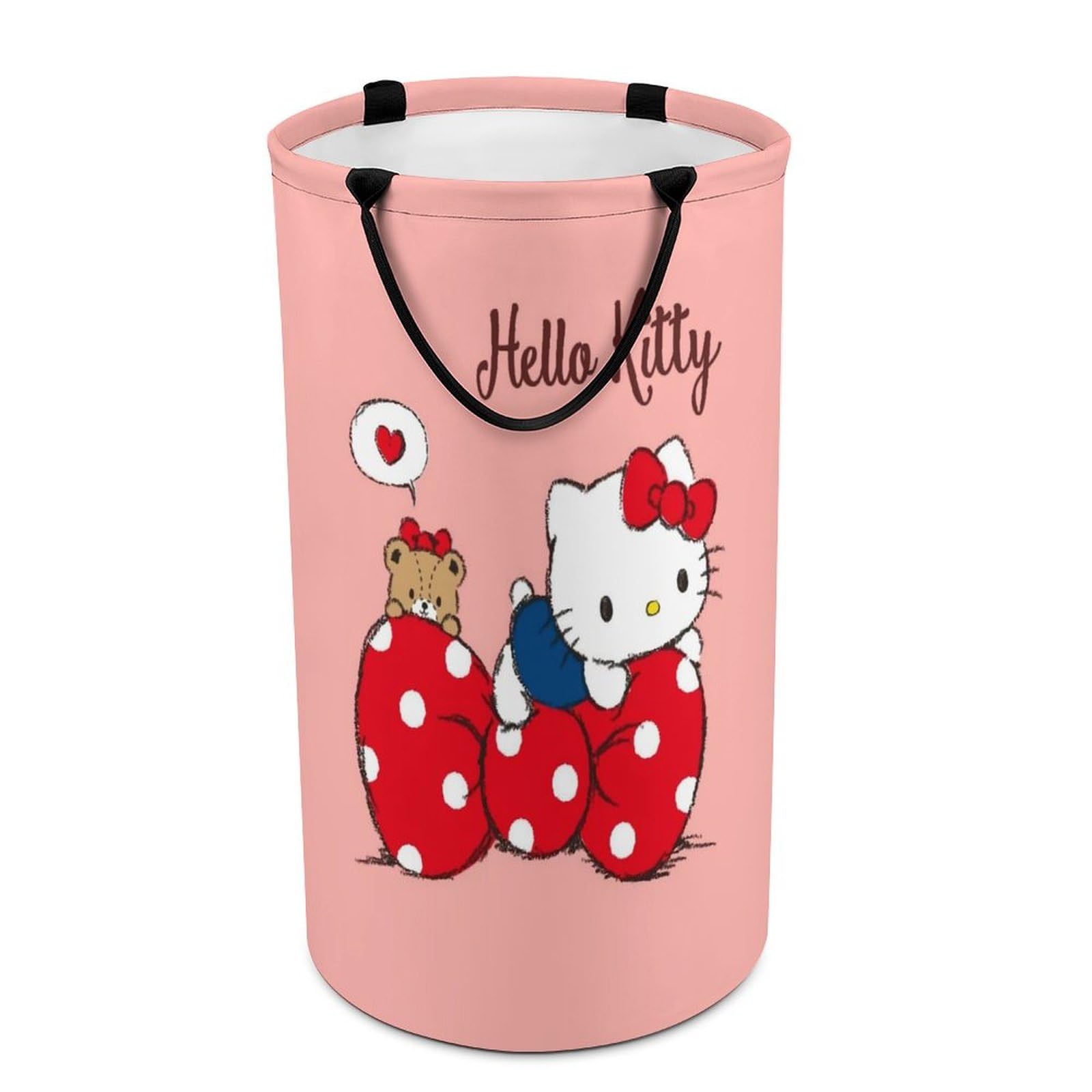 Amazon｜ハローキティ 洗濯物入れ ランドリーバスケット 洗濯かご 大