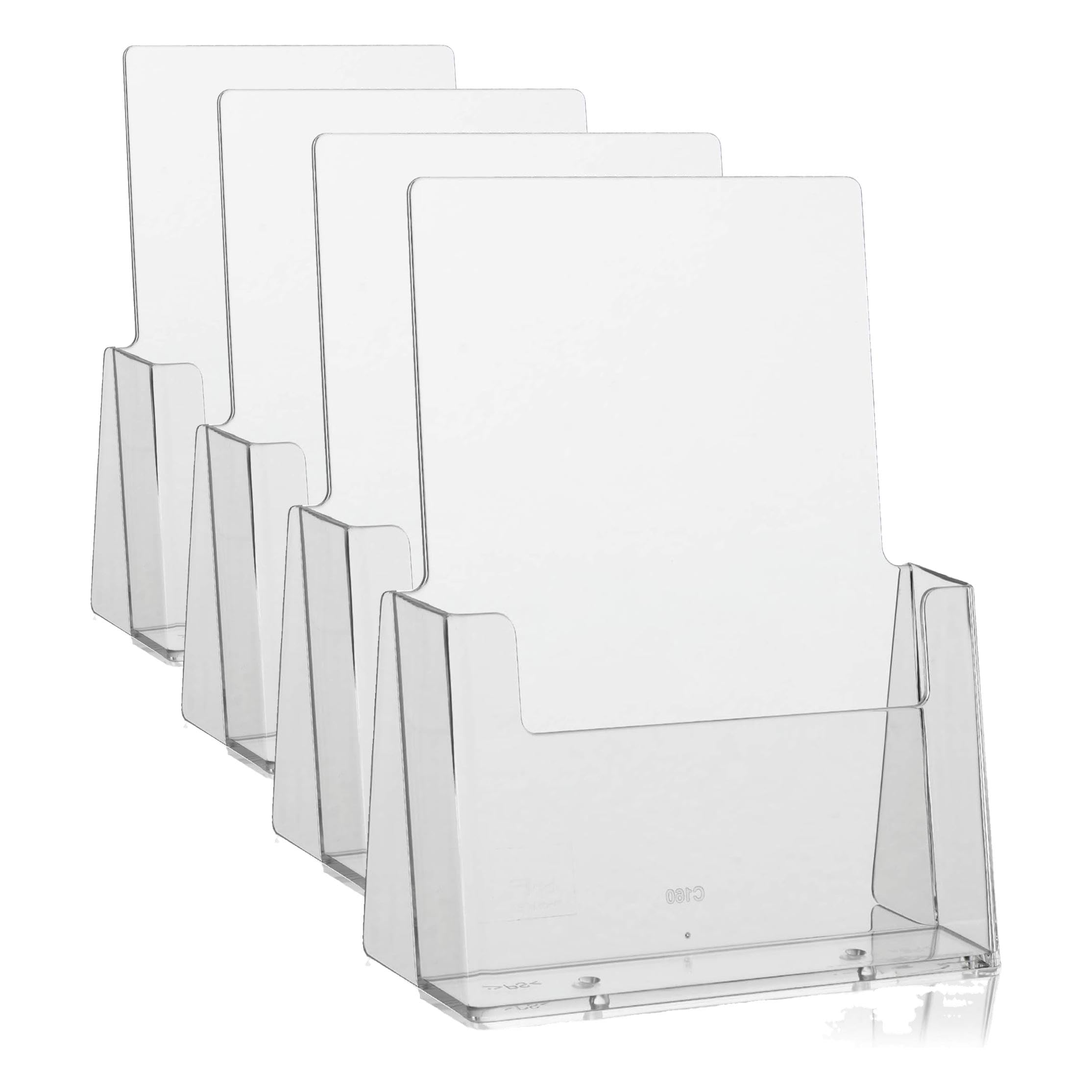 Taymar porte-brochures de table DIN A5, transparent (Lot de 4)