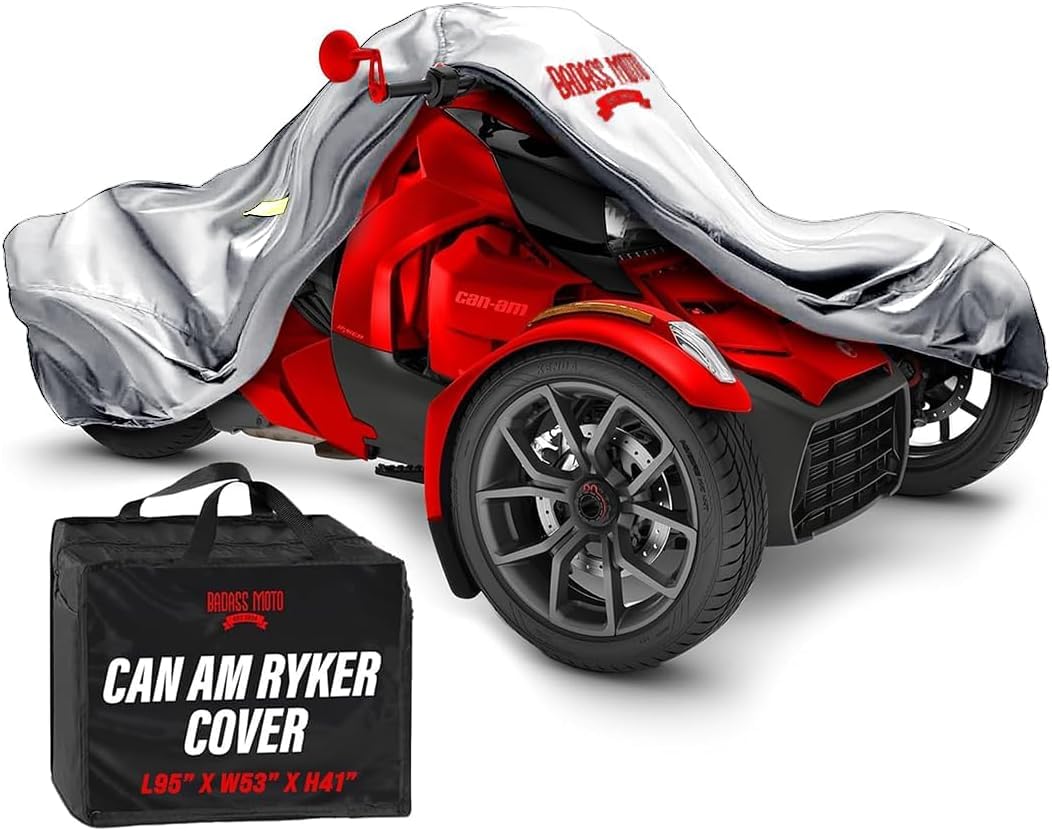 Badass Moto Waterproof for Can-Am Ryker Cover 600, 900, Rally, Sport, Gray