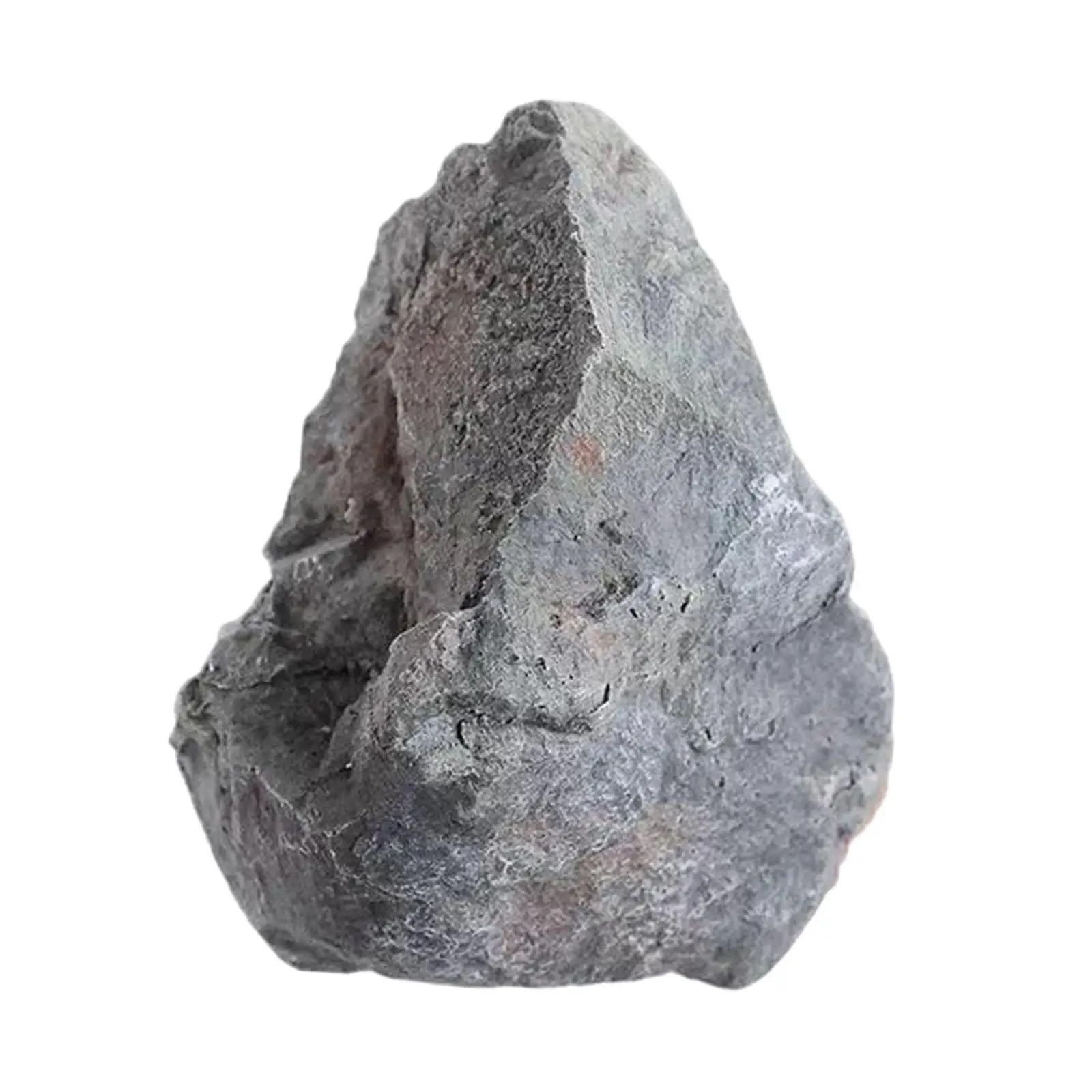 SPPEOUKJ Artificial Landscape Rock Lightweight Simulation Stone For Community Courtyard(Grey 27x26cm)