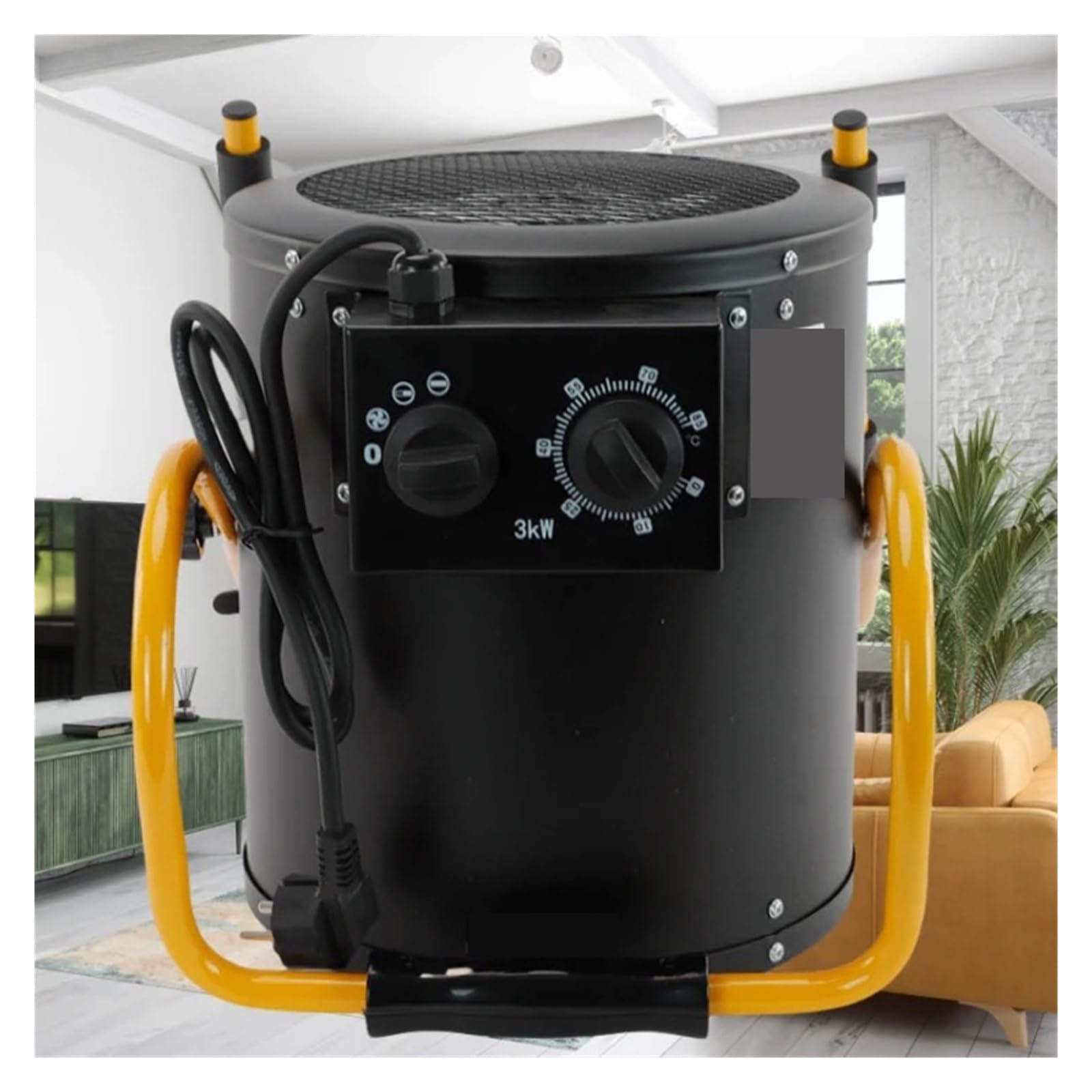 Gebläse, 3KW Elektrischer Heizlüfter Warmluftgebläse Trockner Geflügel Vieh Industrieheizung