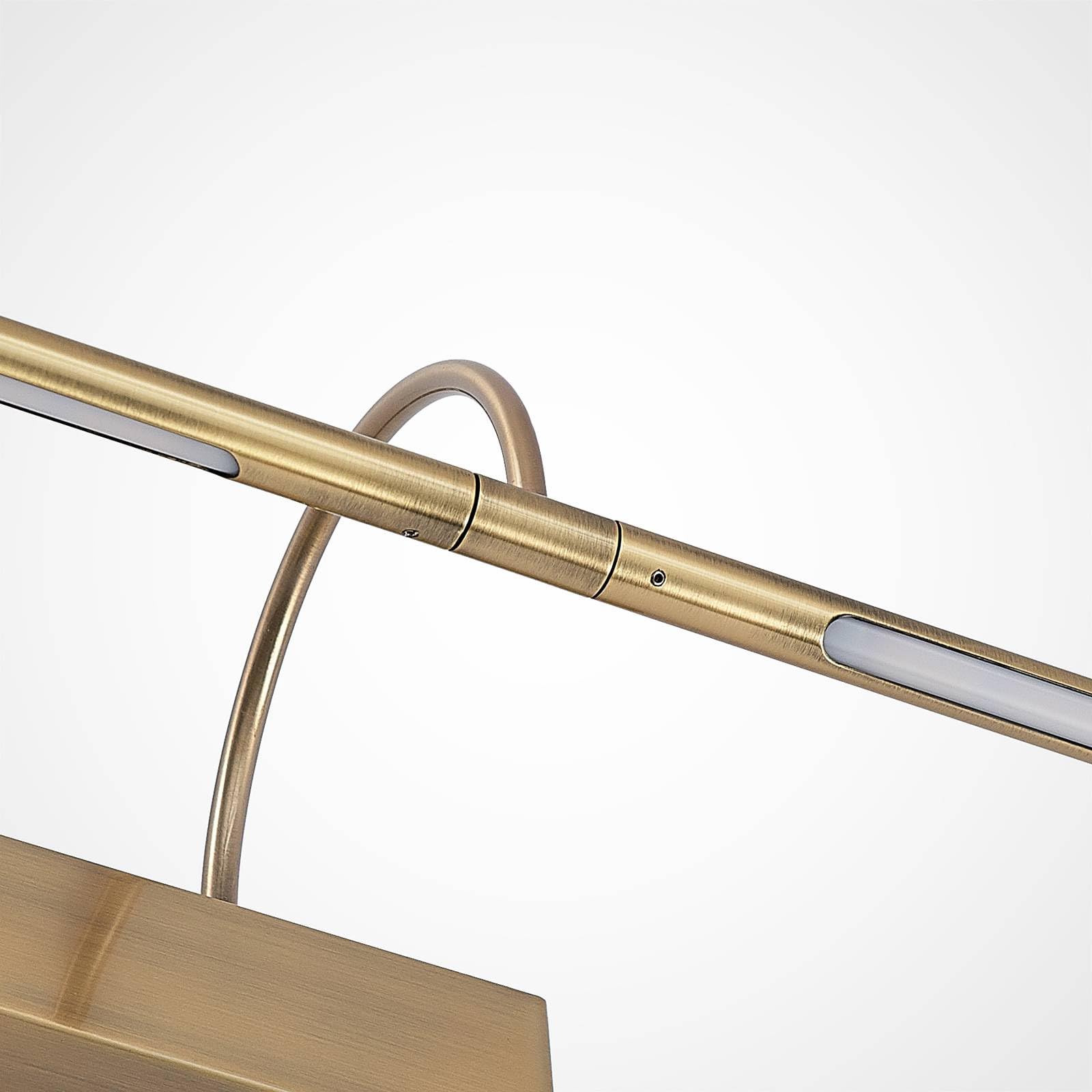 Lucande LED Lámpara de pared Fehmke en Bronce hecho Aluminio e.o. para Salón & Comedor (2 llamas, lámpara cuadros, aplique