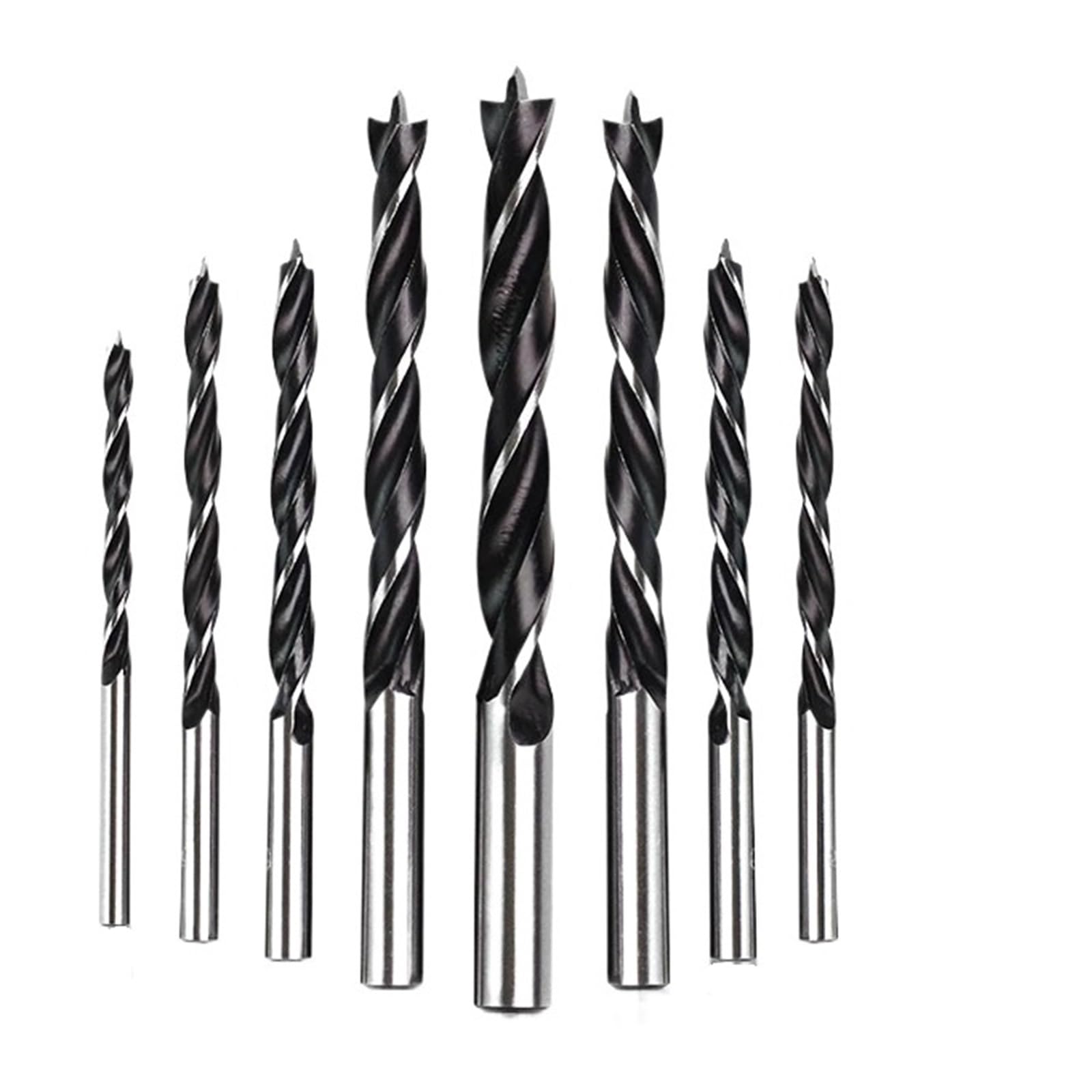 Brocas helicoidales de 10 piezas, HSS recubiertas cobalto, 3-20 mm, brocas for madera