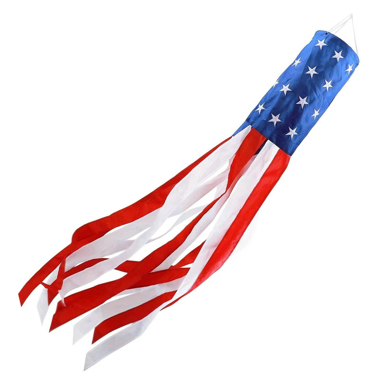 Alksubbm Flags Windsock, Star & Striped Patriotics Decorations Independences Day Outdoor Hangings Decorations Windsock Fourth of Julys