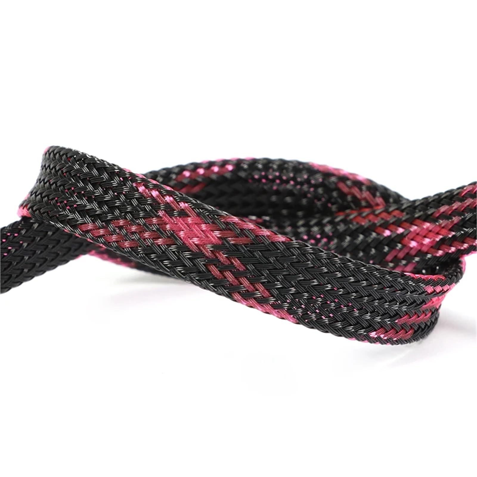 Organizador Cables 1~50M Expandable Cable Sleeve Dia 2/4/6/8/10/12/16mm Tight Braided Insulated Line Protection Wire Wrap Sheath para Cables Organizador