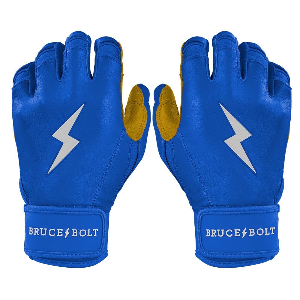 BRUCE BOLT Original Series Short Cuff Batting Gloves - Classic Edition - Solid Royal Blue - XXLarge — image 1