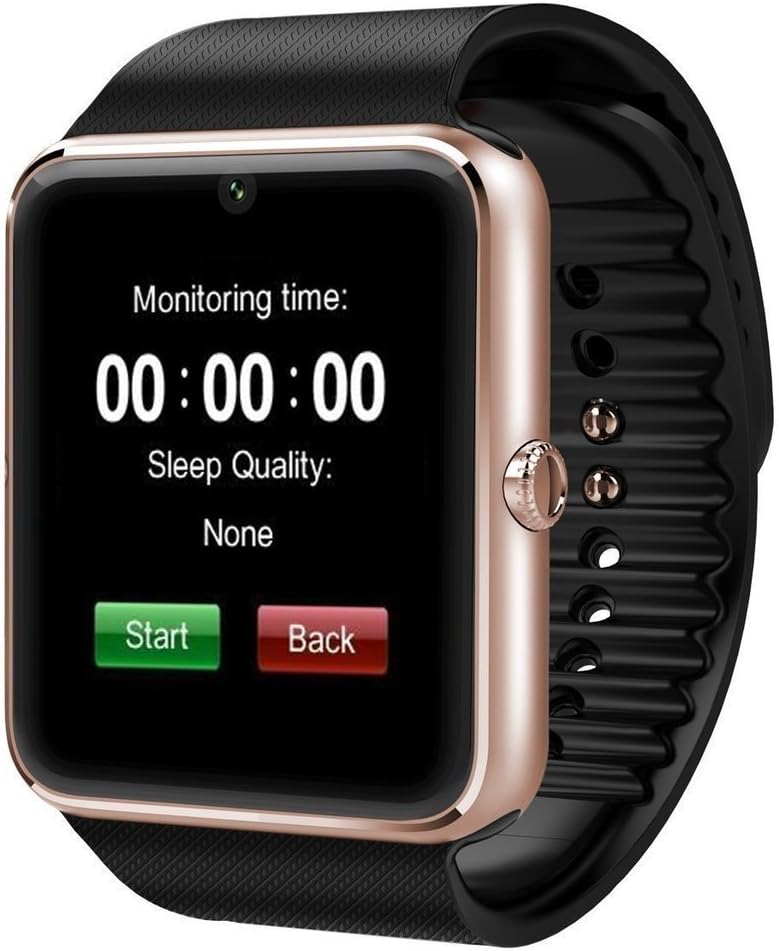CNPGD Bluetooth Smart Watch(Partial Compatible for IPHONE)+(Full Compatible for Android phone) +Unlocked Watch Cell Phone+Fitness Tracker Camera Pedometer for Kids, Men and Women(Gold)