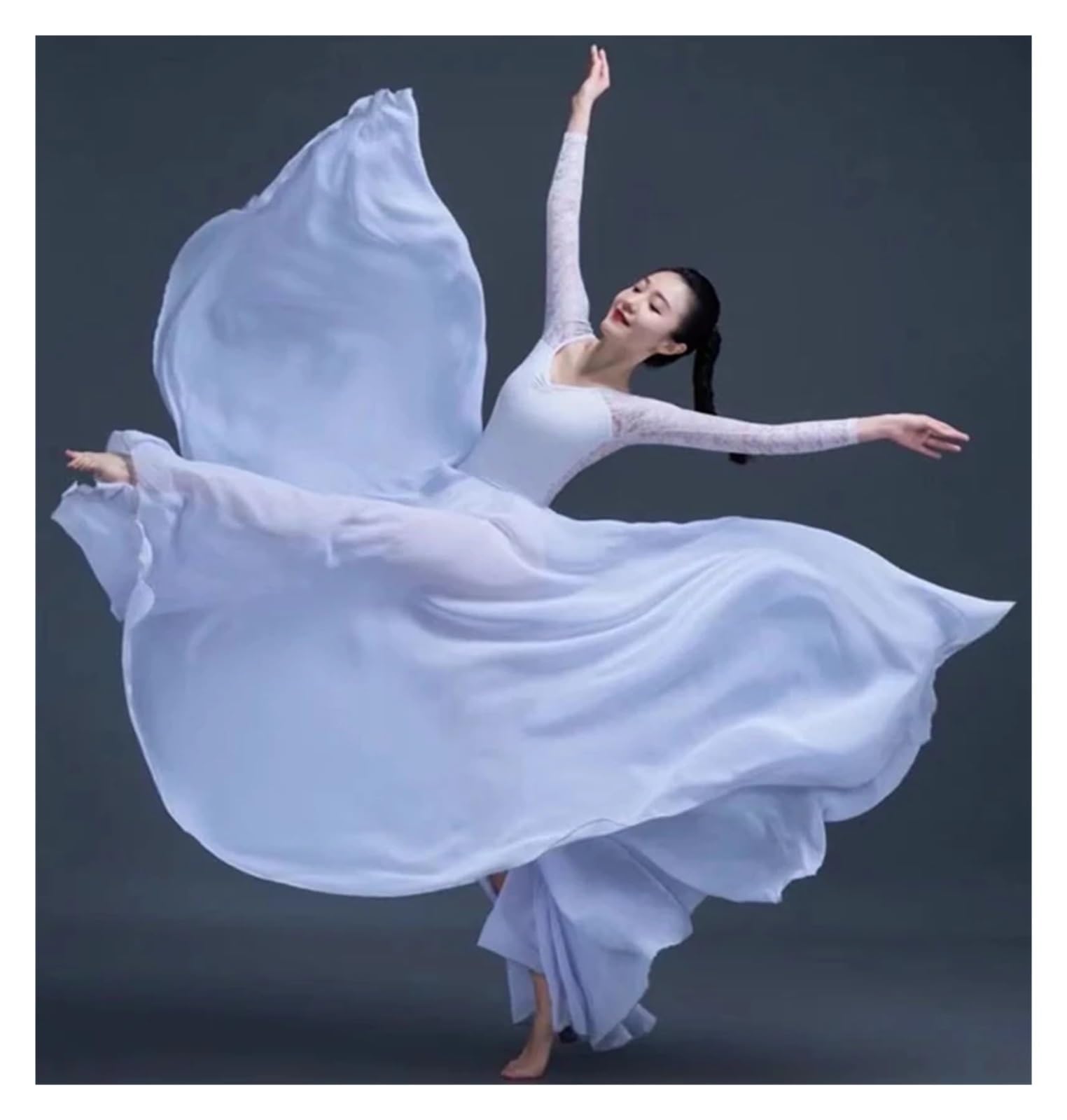 Falda de Gasa de una Pieza con Encaje for Danza clásica, Falda de Media Longitud for práctica de Danza del Vientre, Disfraces, Falda con Gran Vuelo de 720 Grados(Wine Red 360D,160cm)