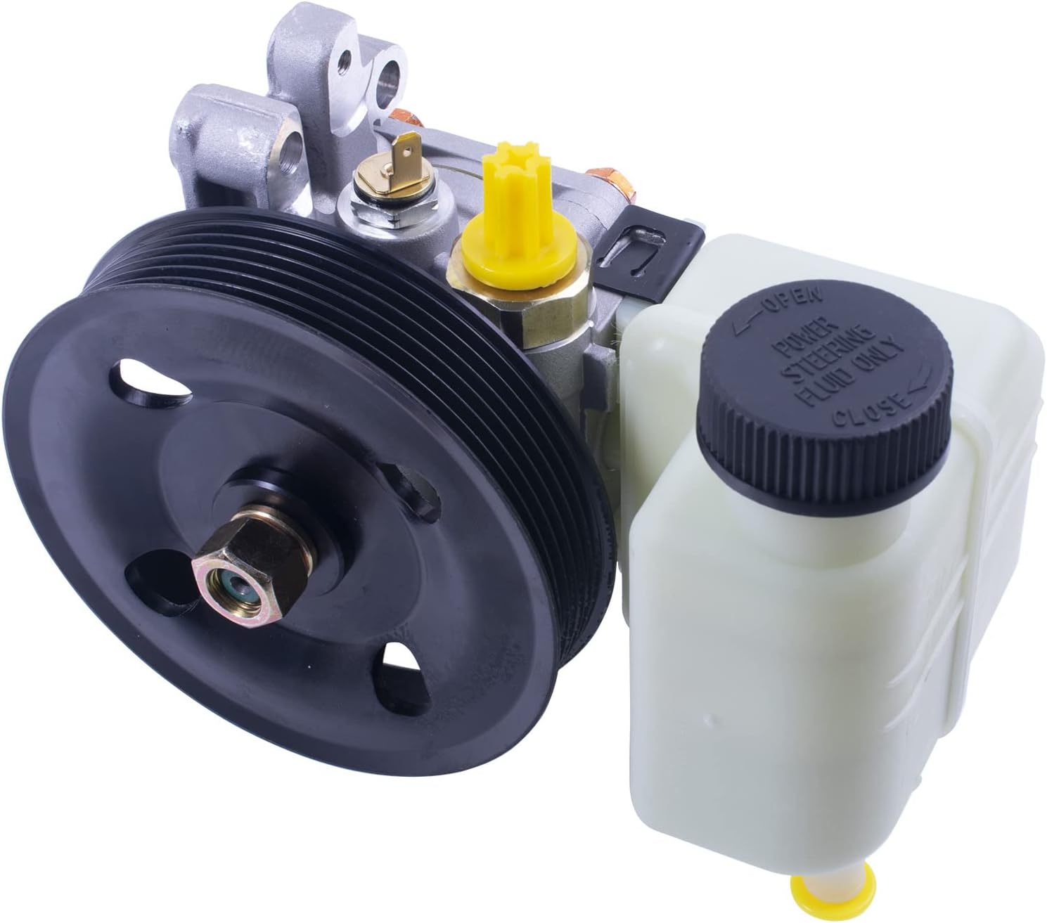 Power Steering Pump with Pulley & Reservoir Replacement for GP9A32600 GP9A32650 GP9A32650A Fit for MAZDA 6 2.3T 2007 CX-7 2007-2012