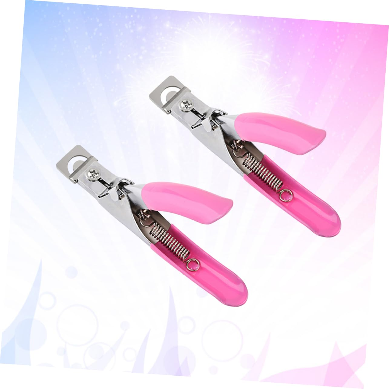 FOMIYES Professional Nail Tip Trimmer Clipper Set Stainless Steel Manicure Clip Tool for Salon Home Diy Art Beauty