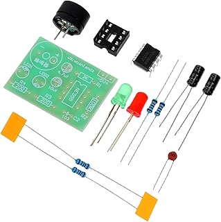 Ne555マルチ ーキット 電子製造トレーニング 555タイマー回路 デュアルフラッシュledプロジェクト はんだ付けスキルキット 3個セット 初心者向け電子工学実践