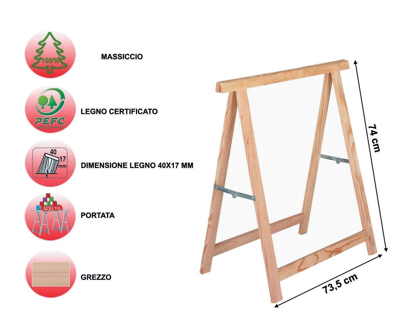Fraschetti Cavalletto Legno Abete H75 Eco