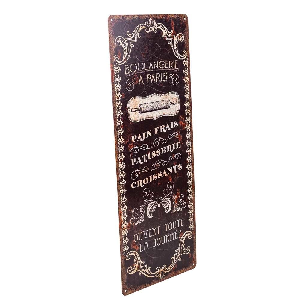 Plaque de métal décorative vintage de 20x30 cm pour décoration murale rétro