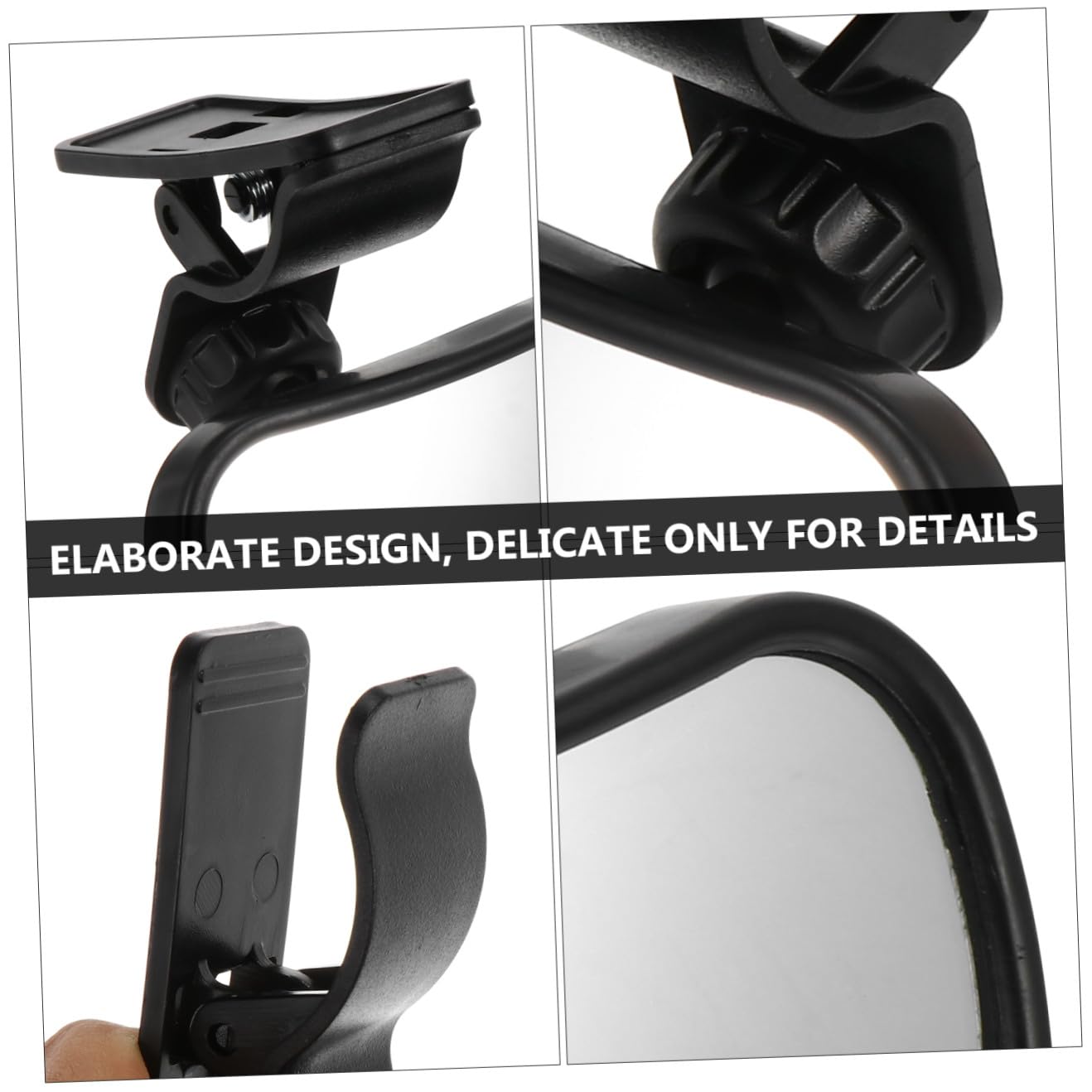 Yardwe 5 Ensembles Miroir Garçon Fille Incassable pour Voiture Compacte Miroir Arrière Garçon Fille Stable et Pratique Observation Sécurisée Nourrisson Siège Arrière
