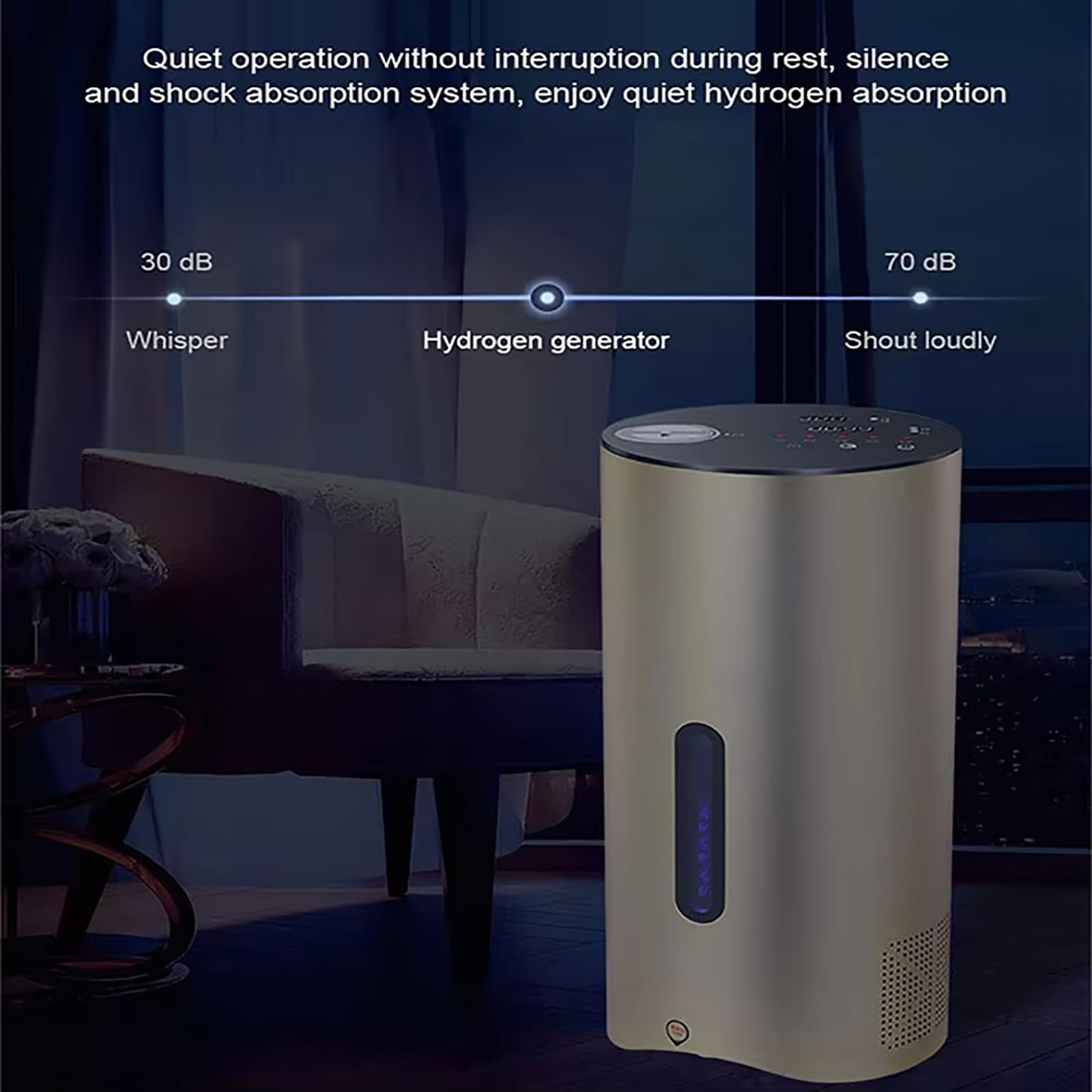 Máquina de inhalación de hidrógeno, generador H2 de doble puerto de alta pureza, ionizador de agua SPE para uso diario