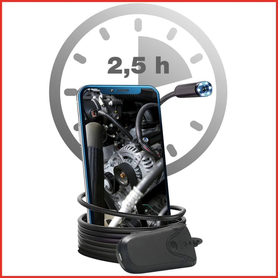 KS Tools 550.7560 Zestaw wideoskop wi-fi Ø 5,5 mm 0° sonda z kamerą przednią HD, 5-szt