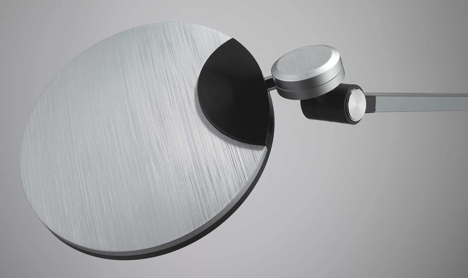 casa Nova LED-Schreibtischlampe - Schwarz - Silberfarben - dimmbar - H 43,3 cm