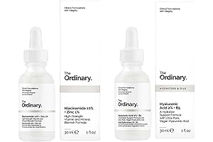 The Ordinary Duo Skincare Essentials: Niacinamide and Hyaluronic Acid Combo (30ml)