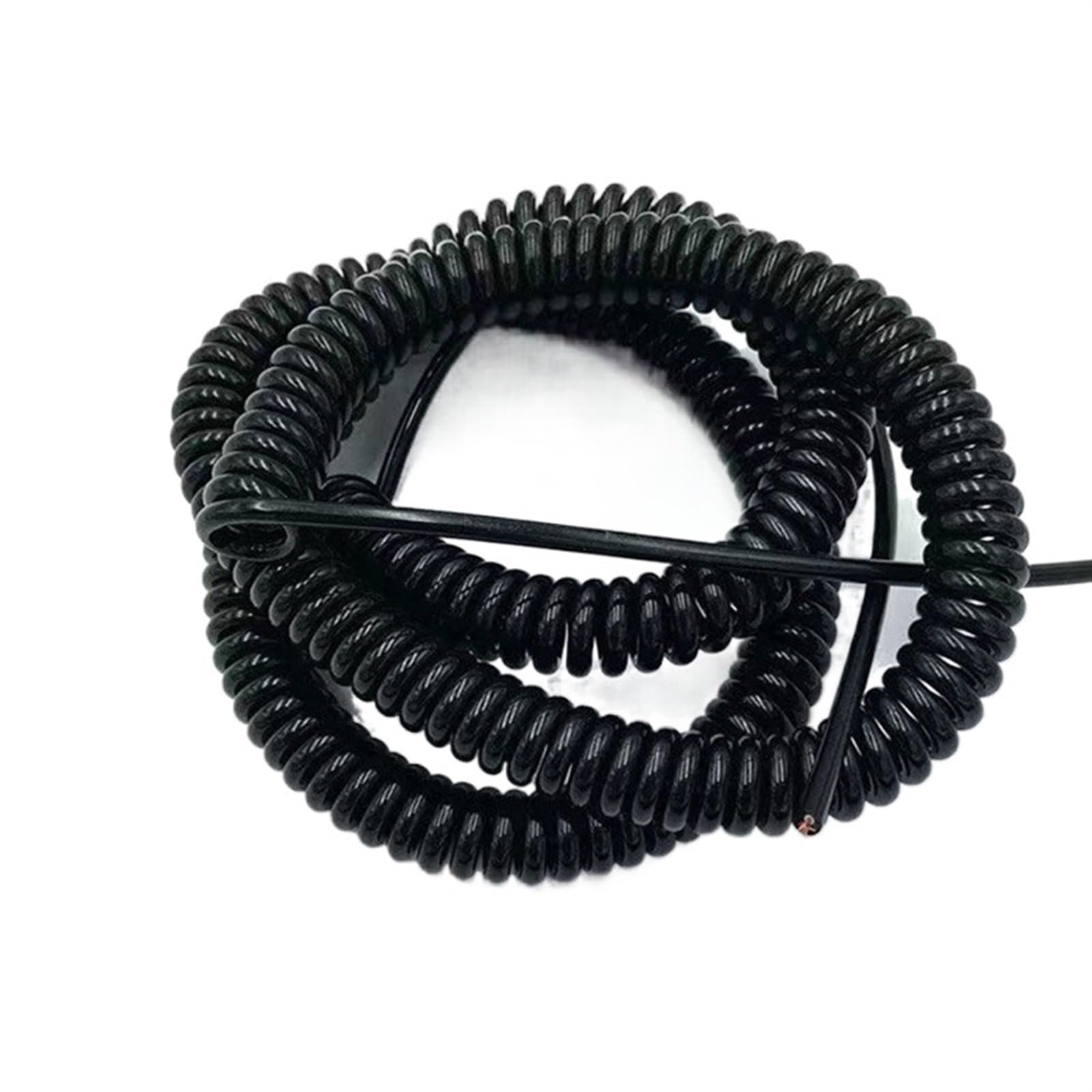 Cable para auricular de teléfono fijo longitud telescópica del estiramiento cable espiral de la primavera base 13AWG 5 1-14 metros(Stretch 11 meters)