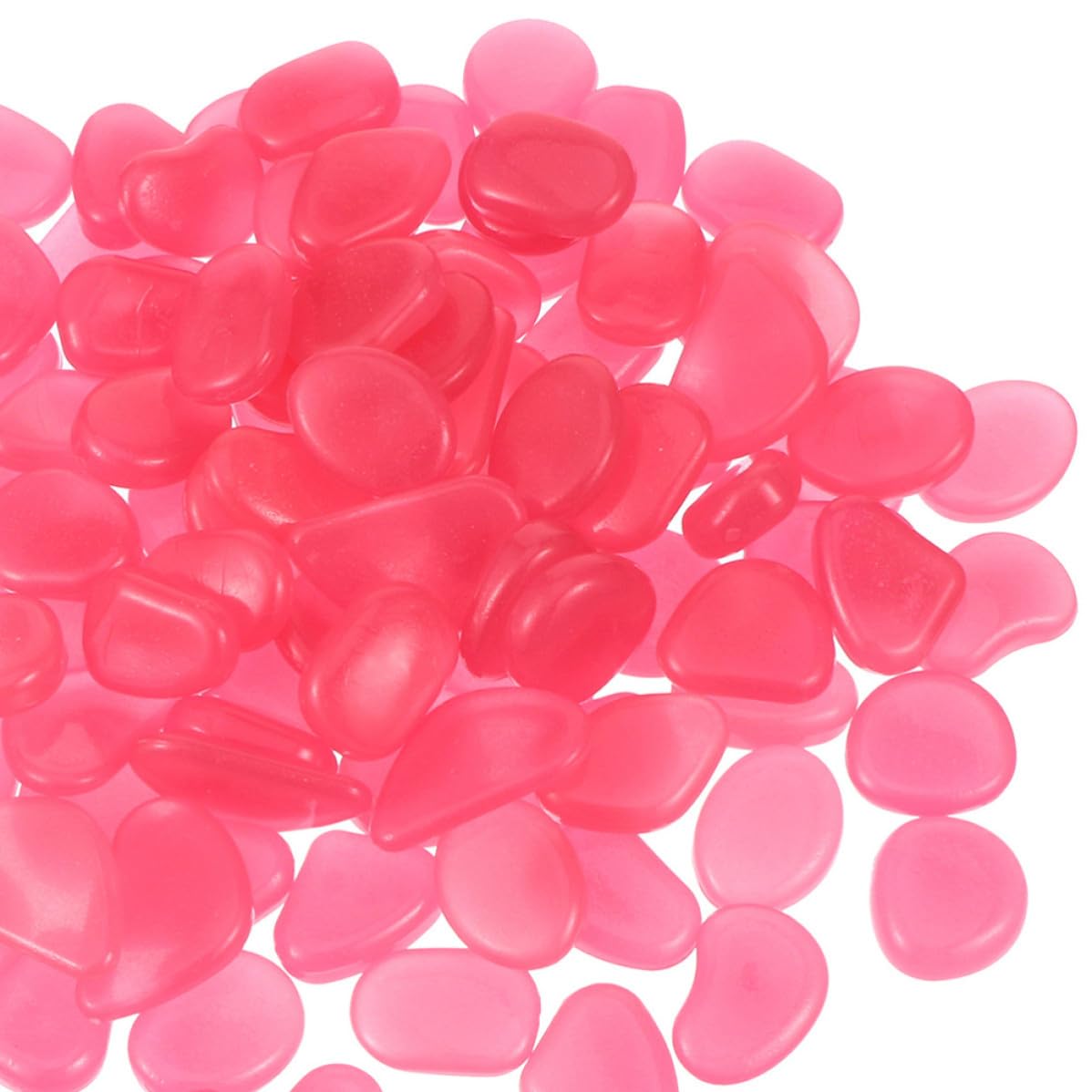 300pcs Luminous Garden Pebbles Resin Glow-in-the-Night Rocks
