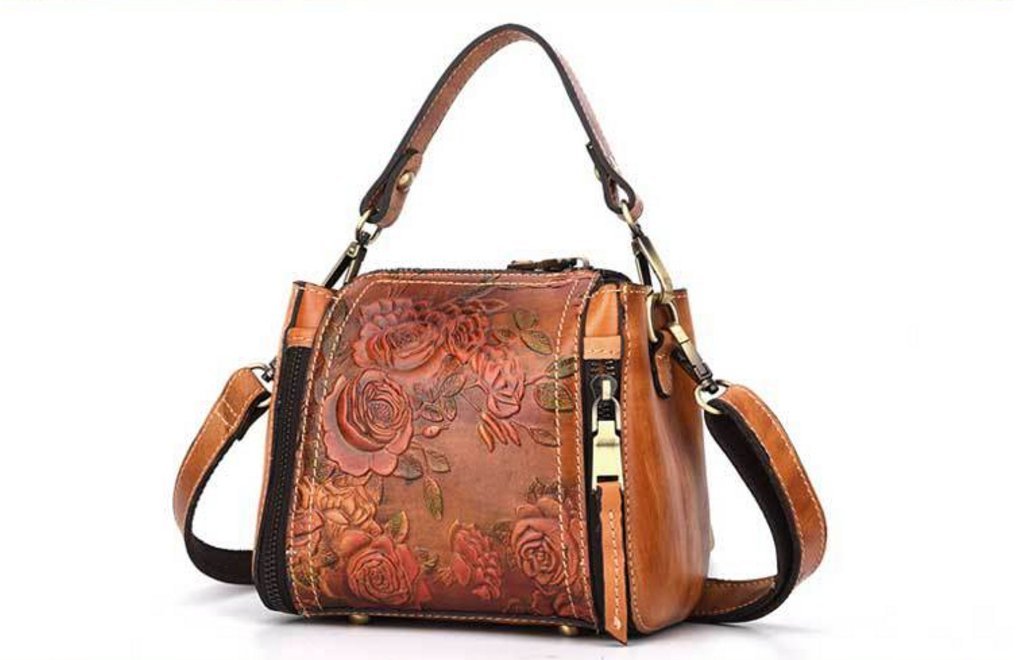 Womens Shoulder Bag, Handbag Waterproof Leather Bag Vintage Crossbody Messenger Bag