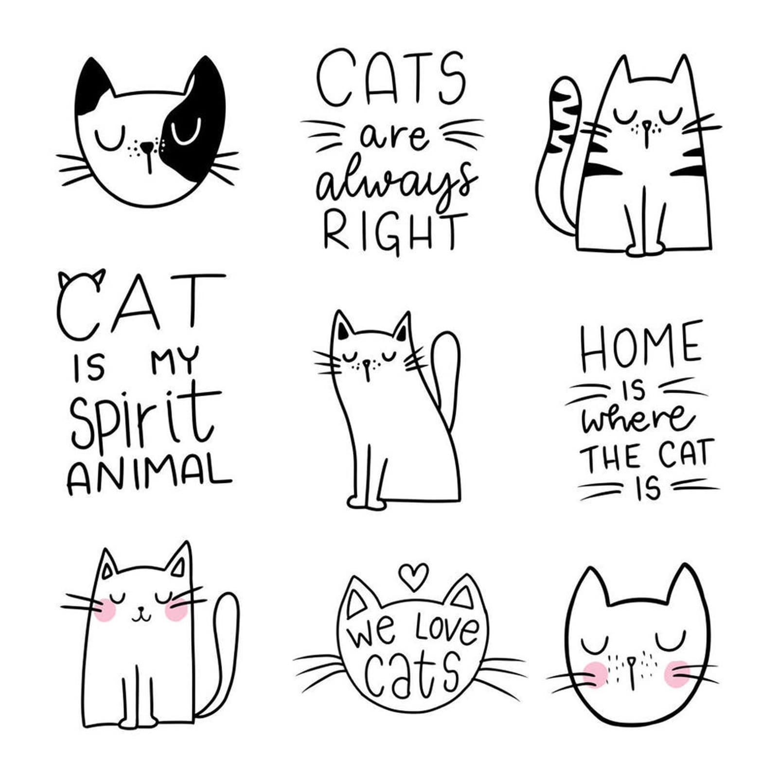 Timbri Trasparenti Con Gattini E Crepe - Per Scrapbooking, Biglietti E Decorazioni Fai Da Te - Foto 4