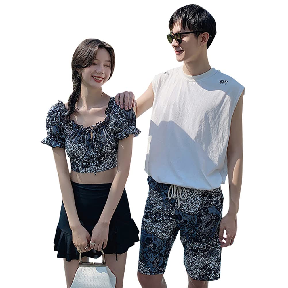 Blackbough ビキニ カップル お揃い 水着 セット 男女セット】 ペア水着 ペアルック ビキニ タンキニ パンツ