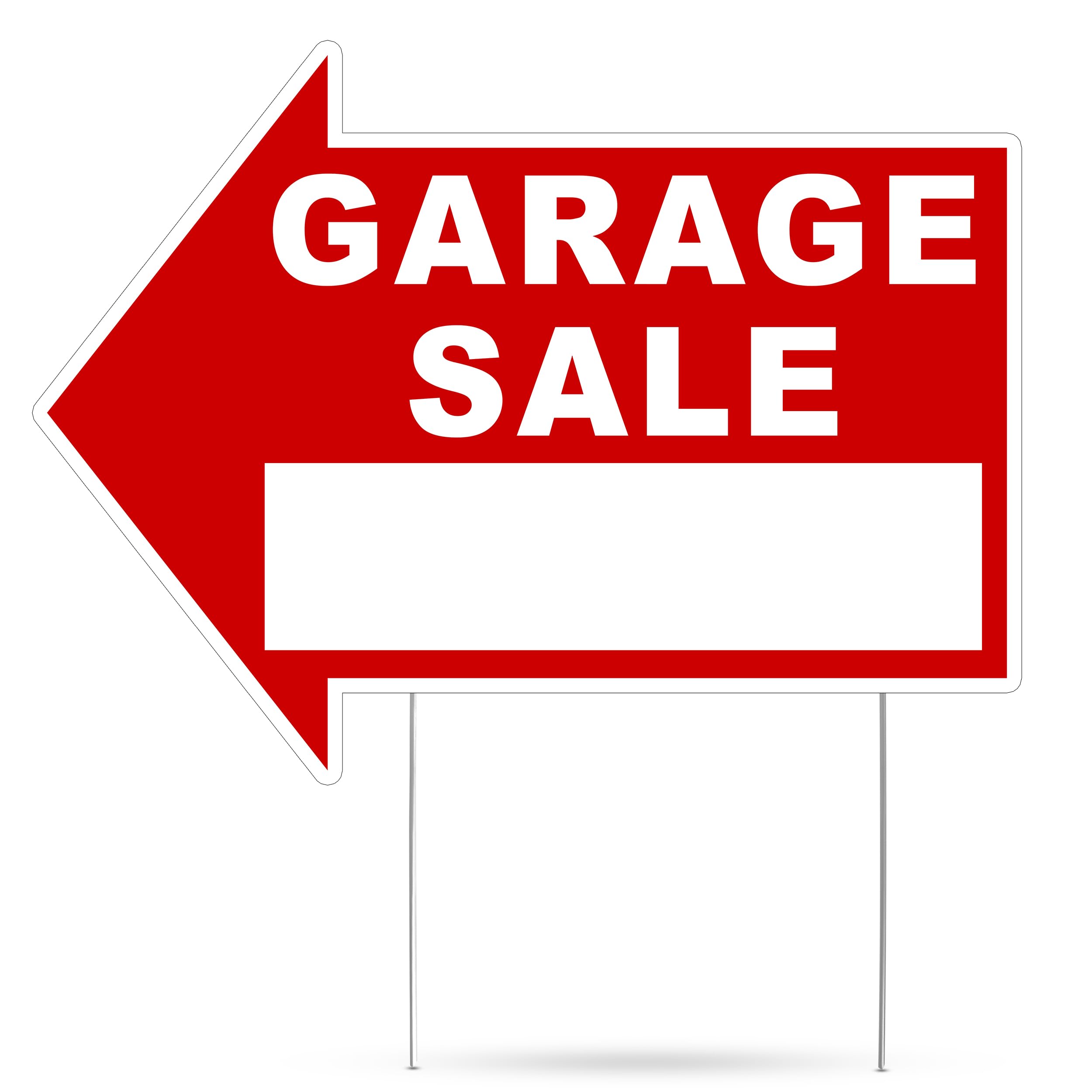 Large Huge Garage Sale Yard Sale Arrows Yard Sign Double Sided With Stake Large 16 Inch By 12 Inch Arrow Red (1)-image-17