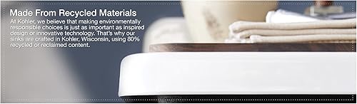 Vista 26 de Kohler Fregadero de la granja Kohler Whitehaven, Frente al delantal altos, K-6489-0, Blanco