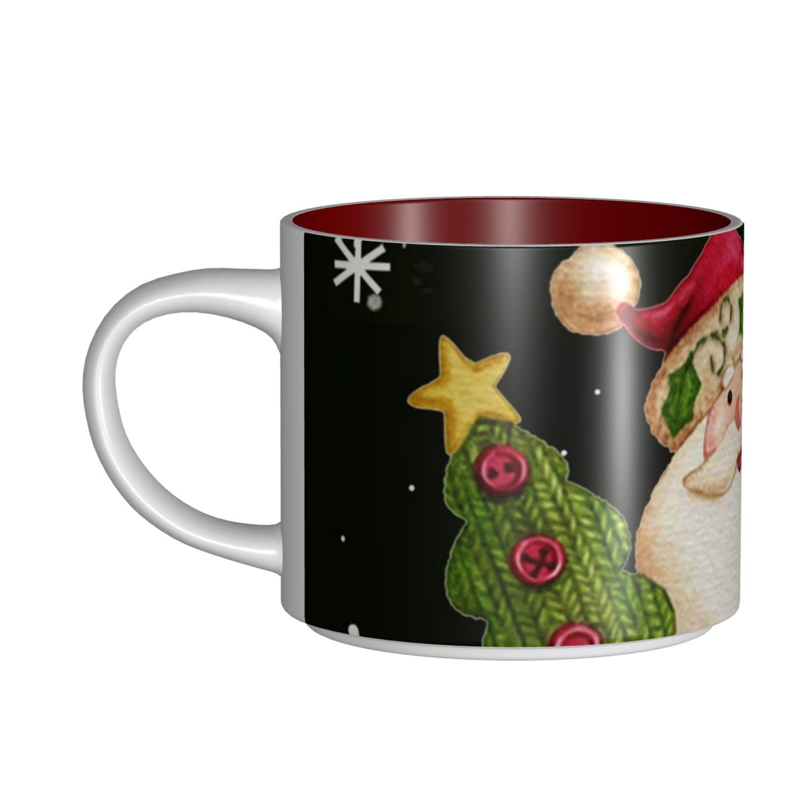 Merry Christmas drukowane kubki ceramiczne o dużej pojemności kubek do kawy