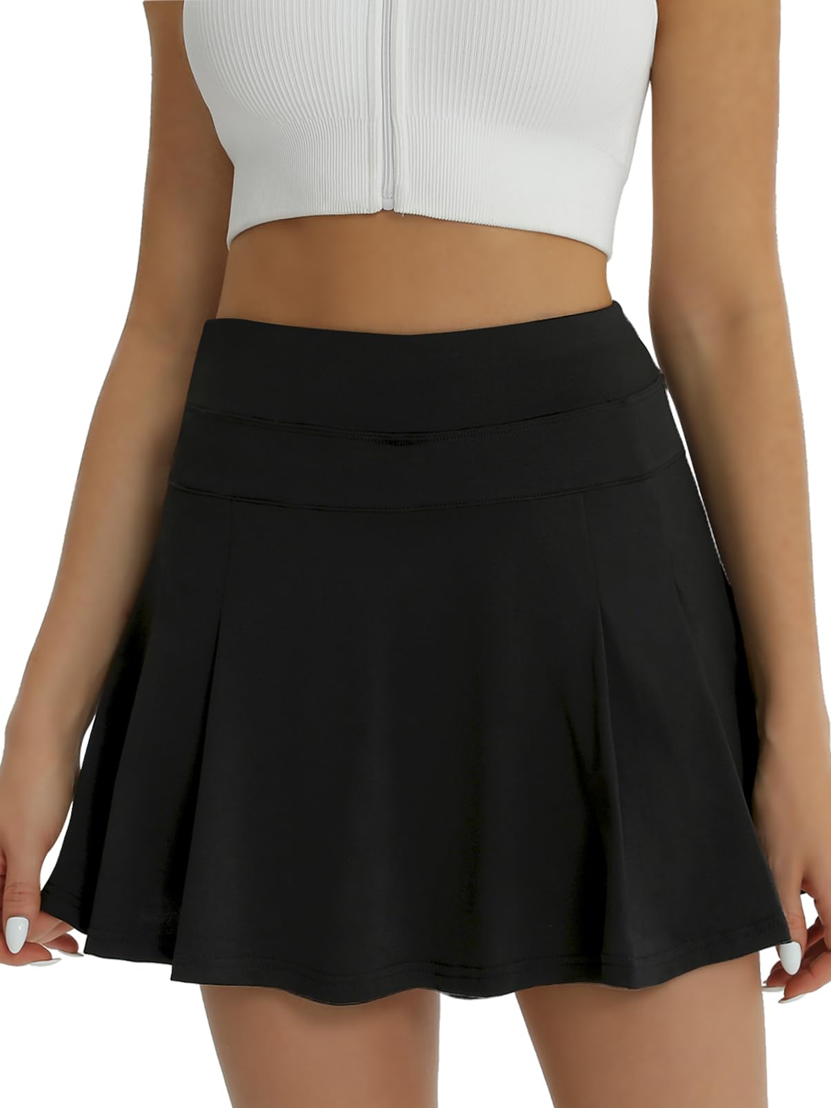 fuinloth Jupe Short Femme Tennis Golf Sport Chic Jupe de Tennis Plissee avec Poche