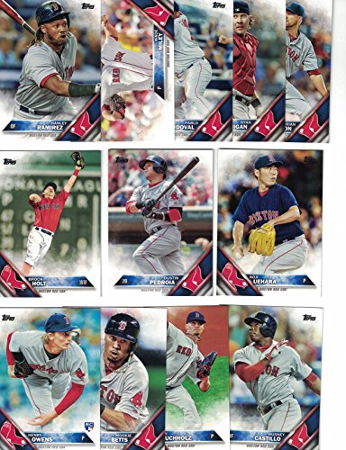 Boston-Red-SoxComplete-2017-Topps-Series-1-2-Baseball-Team-Set-FREE-2016-TOPPS-RED-SOX-TEAM-SET-WITH-PURCHASE