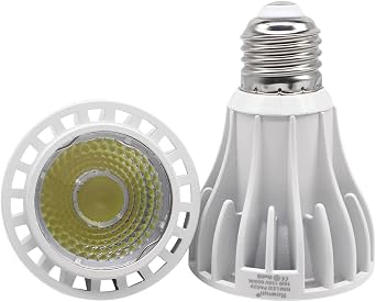 PAR20 16W LED Bulb E26 Dimmable 6000K 1500LM 2-Pack | Cob light source,150w equivalent,1500lm brightness - 24 flood beam - Bright indoor accent & display lighting