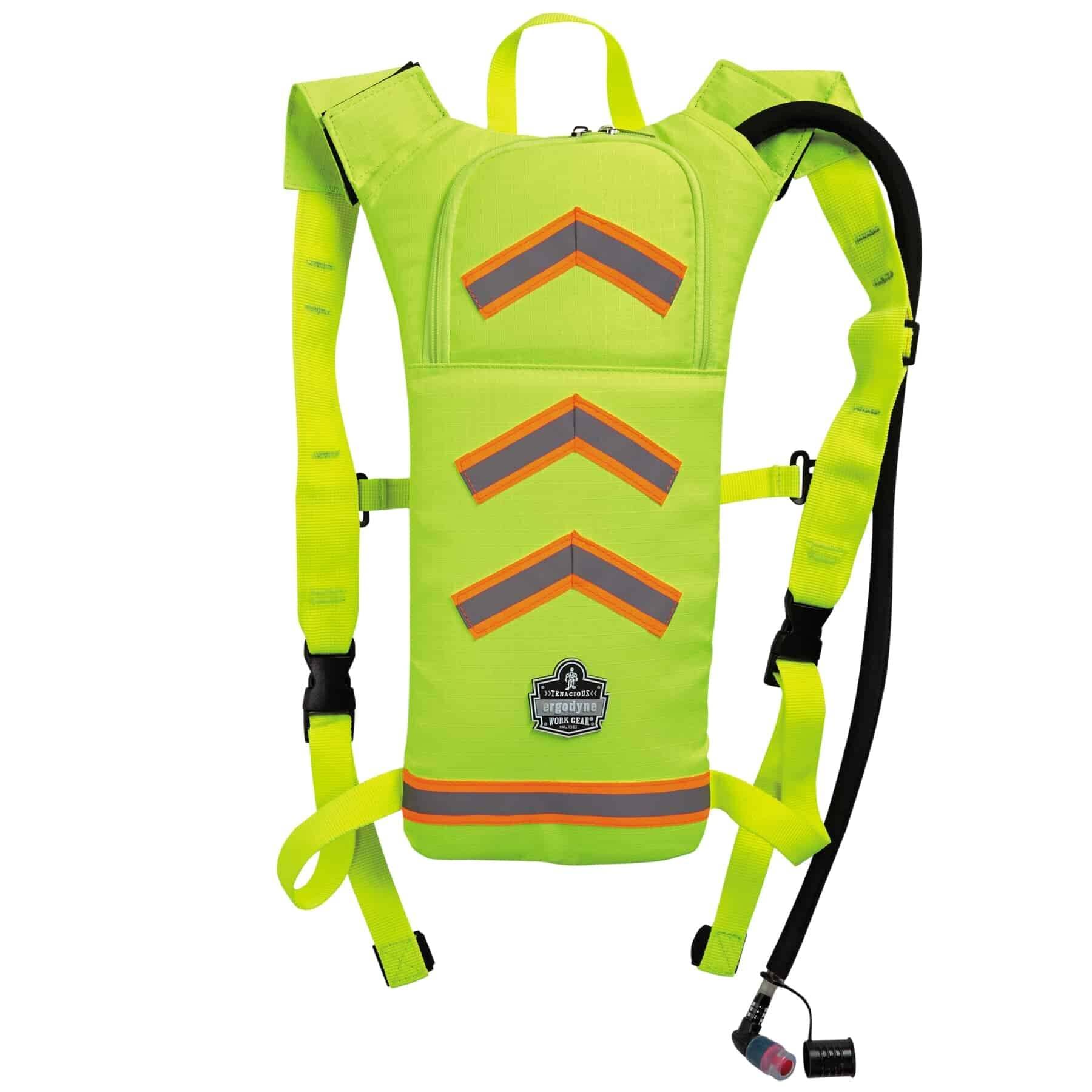 Ergodyne Chill-Its 5155HV High Visbility Low Profile Hydration Pack, 2 ltr, Lime